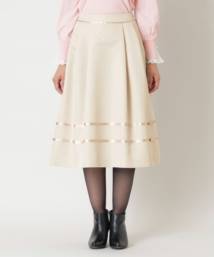 トゥー ビー シック TO BE CHIC ライトグログラン タックスカート