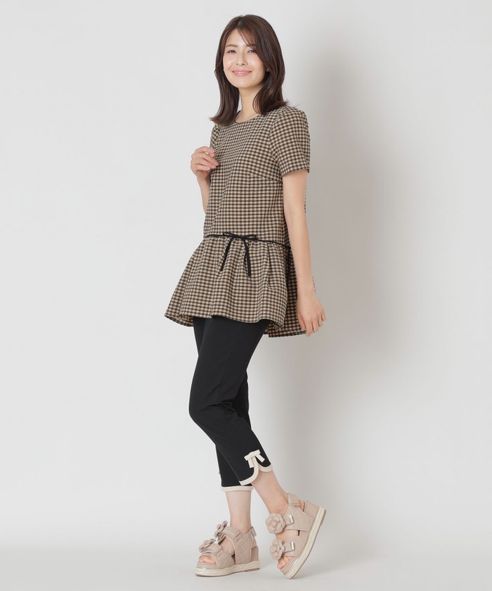 トゥー ビー シック TO BE CHIC ギンガムチェック チュニック