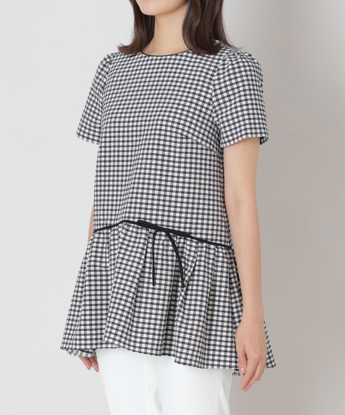トゥー ビー シック TO BE CHIC ギンガムチェック チュニック