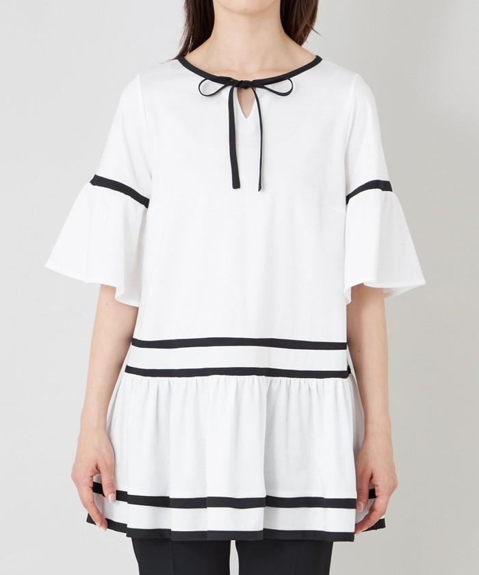 トゥー ビー シック TO BE CHIC バイカラーカットソー チュニック