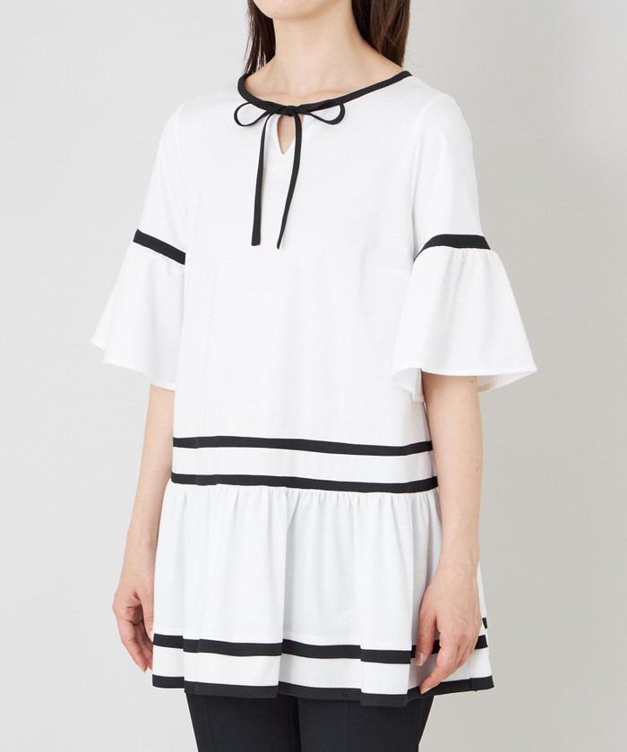 TO BE CHIC チュニック トゥー ビー シック TO BE CHIC バイカラーカットソー チュニック