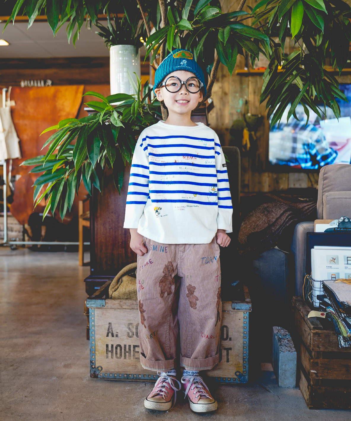 デニムダンガリー DENIM DUNGAREE Striped Scribble(508853040)｜阪急