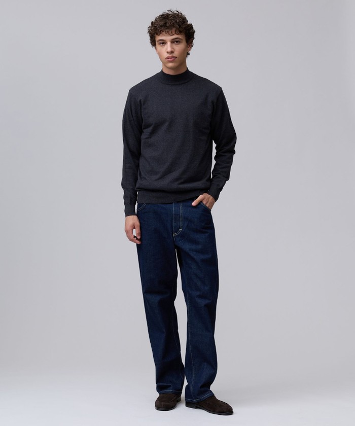 TAILORD KNIT】コットンカシミヤ モックネック ニット(508853471
