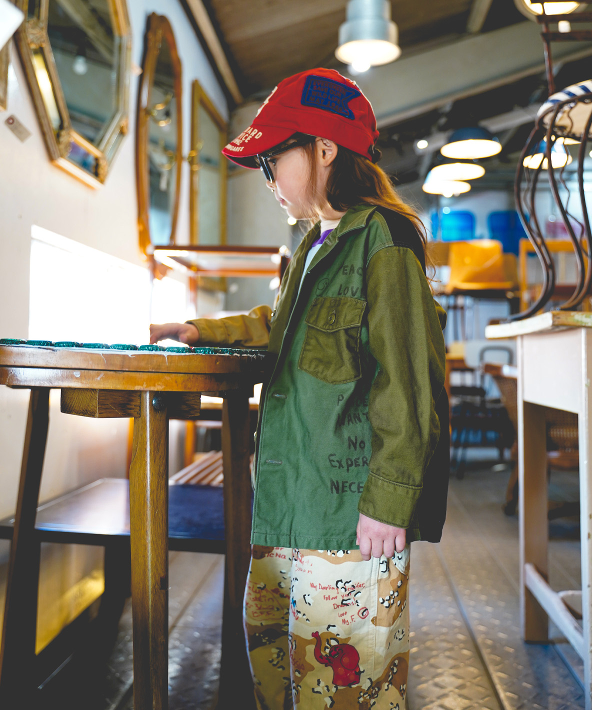 DENIM DUNGAREE ミリタリージャケット カーキー 01 デニムダンガリー DENIM DUNGAREE Back Satin Scrib(508859329)｜阪急