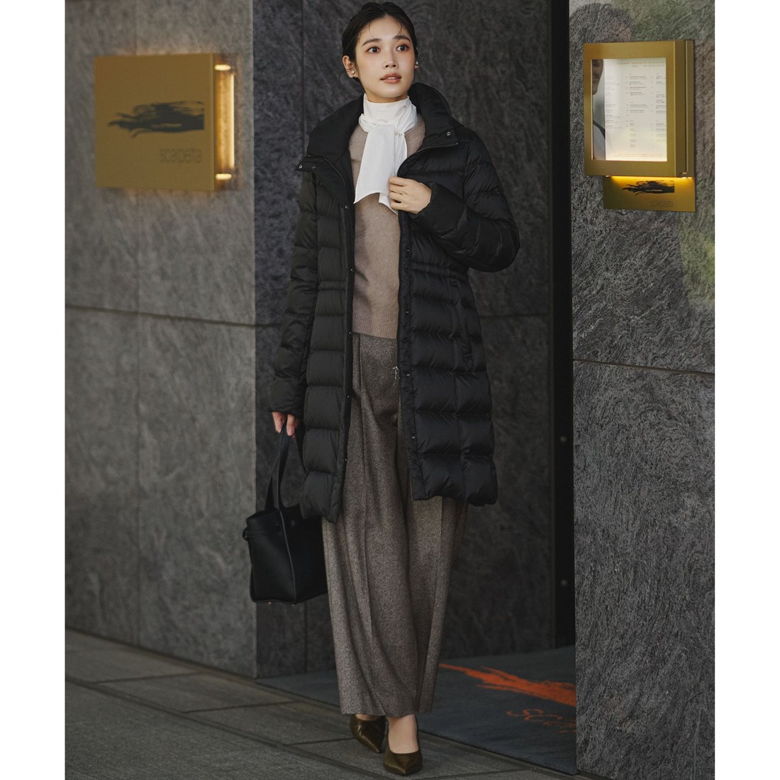 23区（大きいサイズ） フォックスカシミヤファー ショート丈 ニット