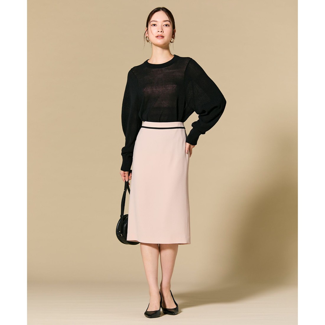 【新品】23年 BEIGE, CINDY スカートセットアップ 2 近年モデル BEIGE， 【L－size・セットアップ対応】CINDY / タイトスカート