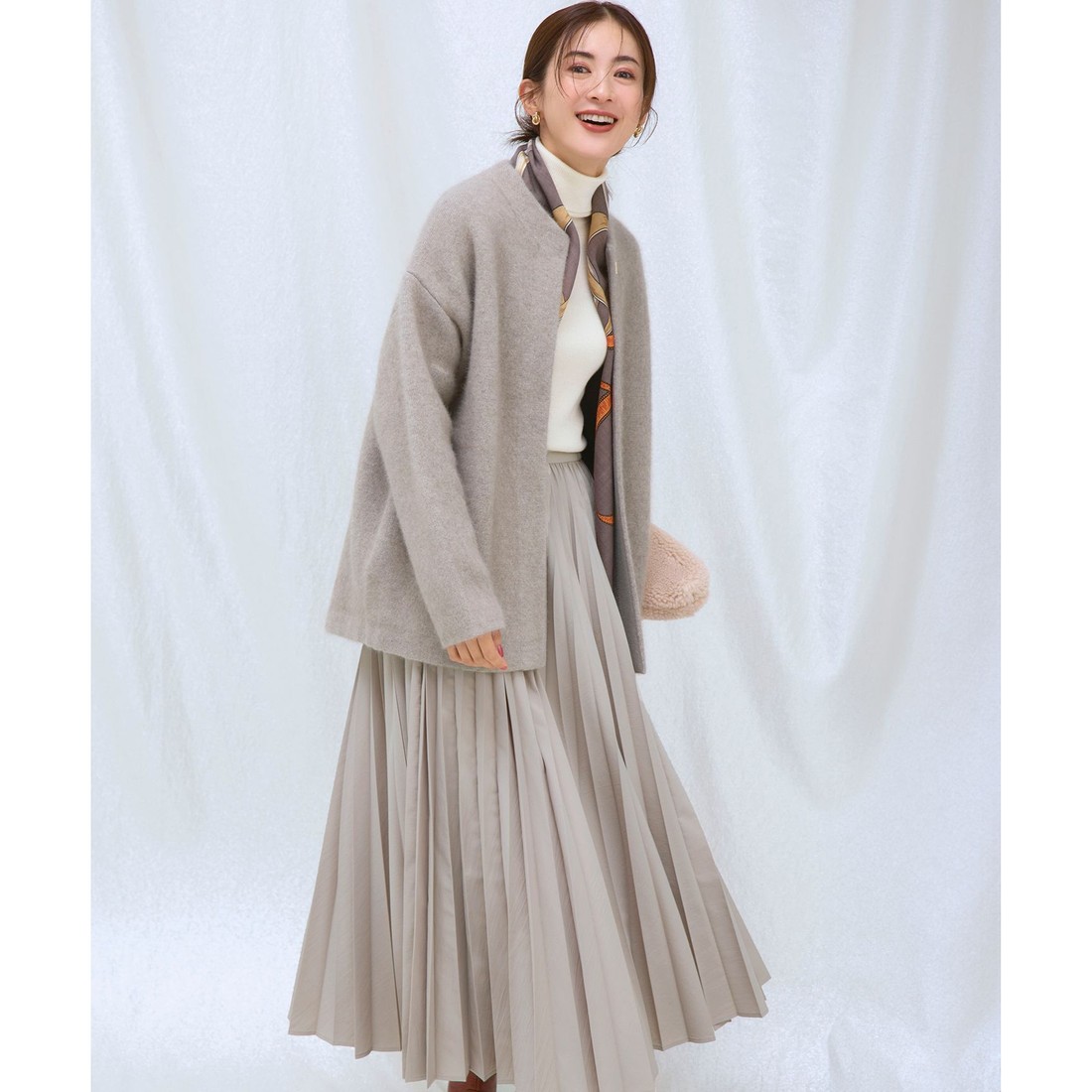 23区 【WEB&一部店舗限定】ウールカシミヤ デザイン ストール