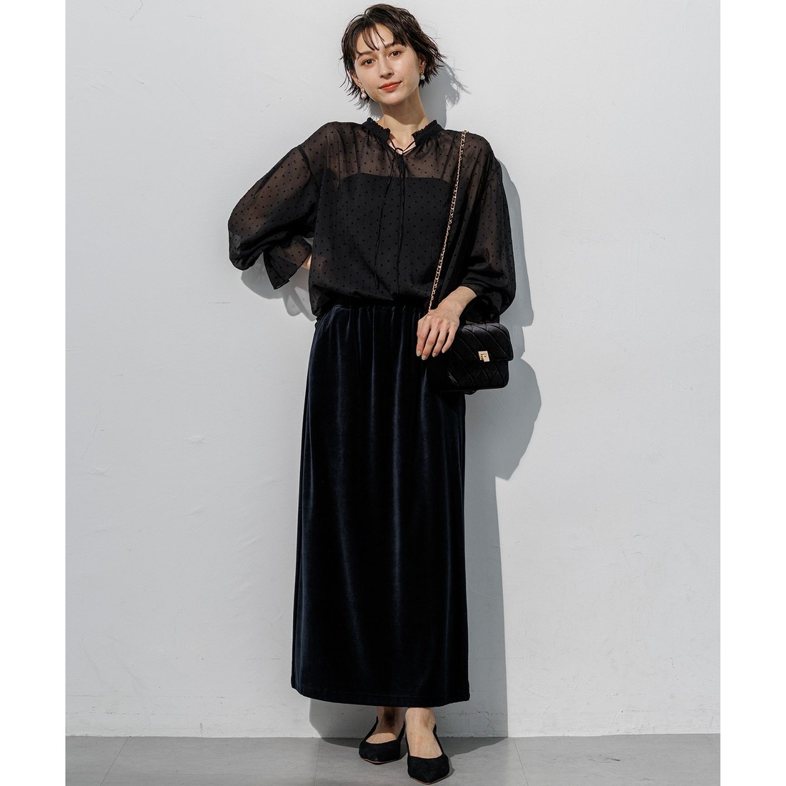 23区 フロッキードット ブラウス(508893415)｜阪急百貨店公式通販