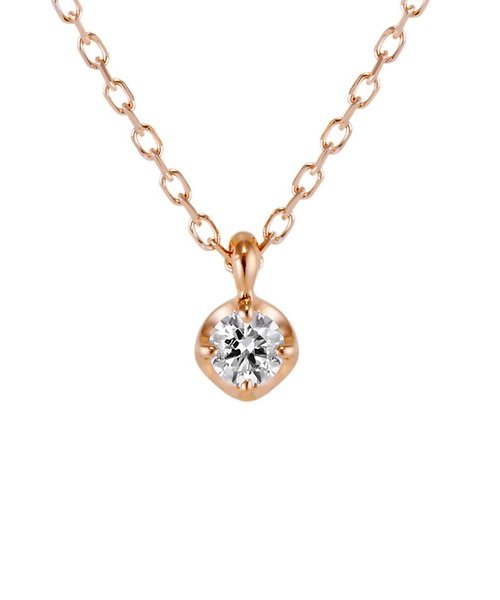 K10PGダイヤモンドネックレス 