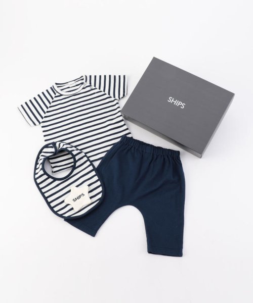 SHIPS KIDS(シップスキッズ)/SHIPS KIDS:ショートスリーブ ギフトセット/ネイビー