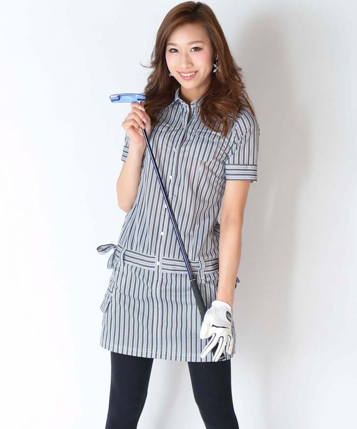 セール レディース ストライプ柄ワンピース フィラゴルフ レディース Fila Golf Magaseek