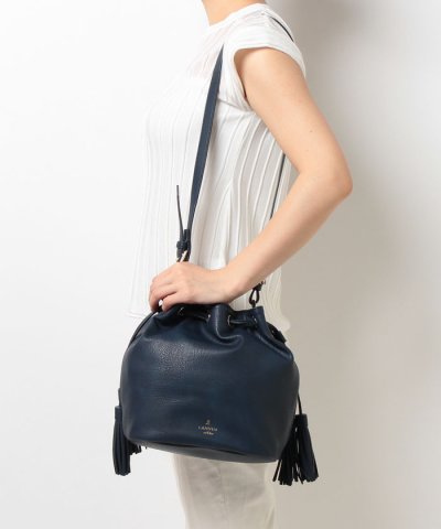 LANVIN　en　Bleu　ピレネー　巾着ショルダーバッグ