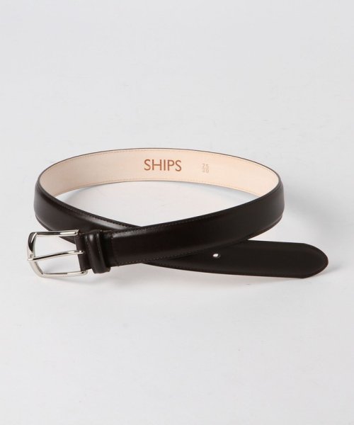 SHIPS MEN(シップス　メン)/SHIPS: 【ANNONAY】 フレンチカーフ ベルト/ブラウン