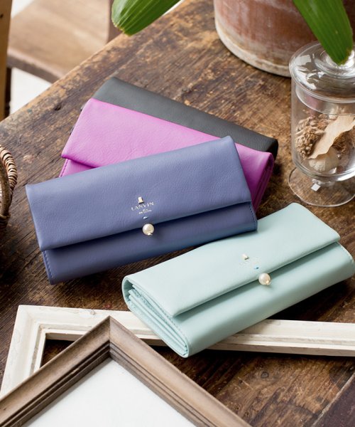 Lanvin En Bleu シャペル かぶせ型長財布 Lb ランバンオンブルー バッグ Lanvin En Bleu Bag Magaseek