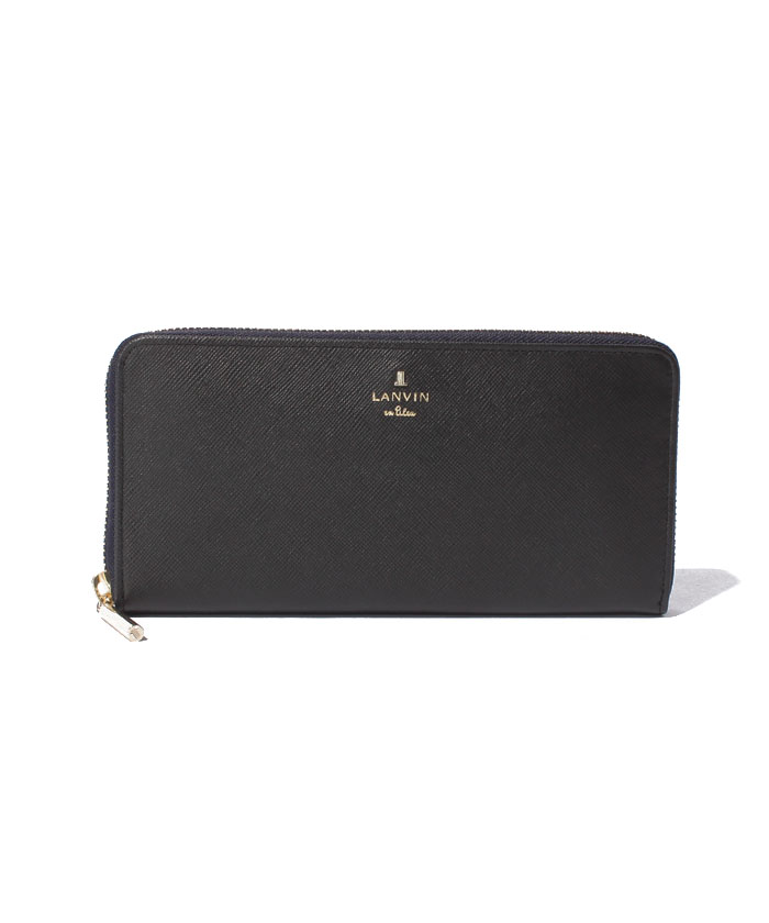 LANVINenBleu(バッグ) LANVIN en Bleu リュクサンブール ラウンドファスナー長財布 ダークネイビー F LANVINenBleu(バッグ) LANVIN en Bleu リュクサンブール ラウンドファスナー長財布 ダークネイビー F