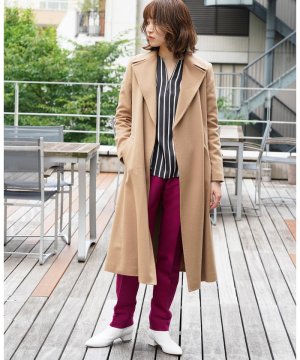 TOMORROWLAND トゥモローランド カシミヤベルト付きラップコート 