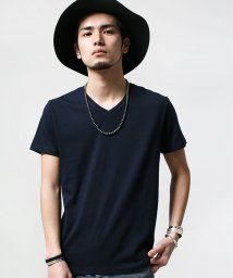 nano・universe(ナノ・ユニバース)/【wjk　1mile】別注　V　Neck　Tee　SS/ネイビー