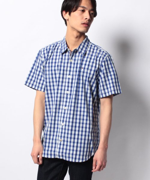 TOMMY JEANS(トミージーンズ)/ECL　poplin　check　shirt　s/s　2/ブルー