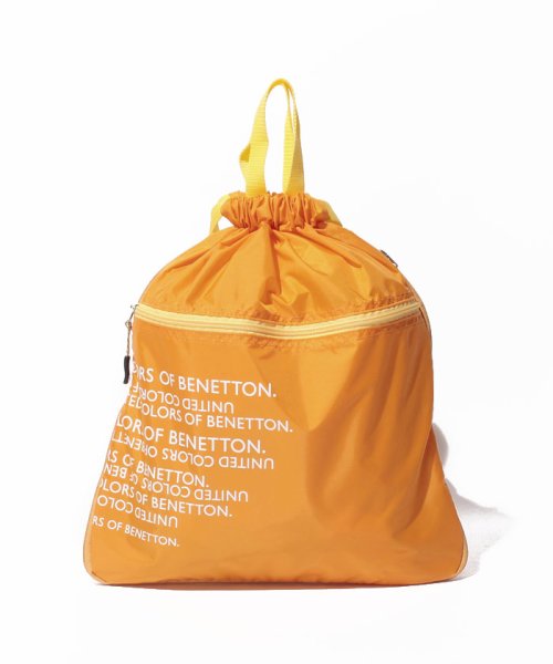 BENETTON (UNITED COLORS OF BENETTON GIRLS)(ユナイテッド　カラーズ　オブ　ベネトン　ガールズ)/ロゴナップサック6PMK/オレンジ