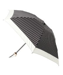 grove(グローブ)/ダブルストライプ折りたたみ傘(晴雨兼用)/ブラック（319）