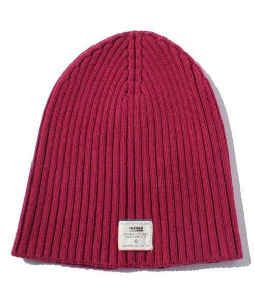 TOMMY JEANS(トミージーンズ)/THDM　BEANIE　5/ワインレッド