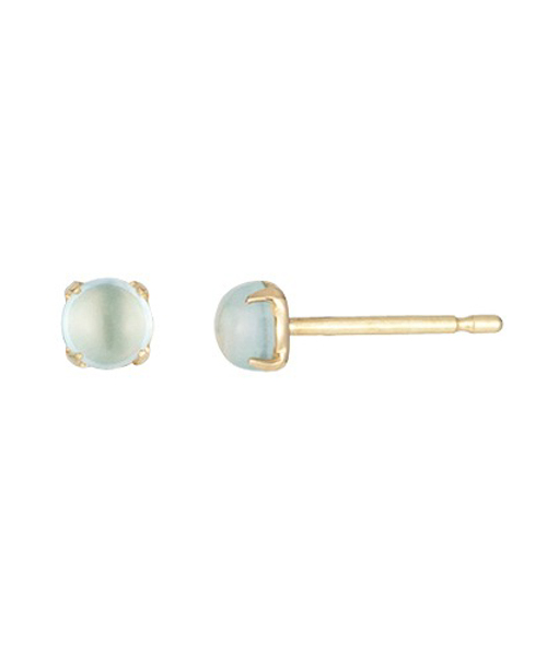 ［セカンドピアス］ K18アクアマリンカボションピアス(002052704
