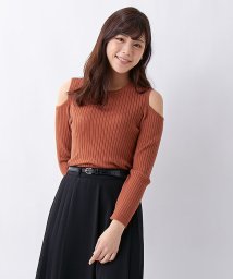 INGNI(イング)/12Gワイドリブ肩あき/Knit/テラコッタ