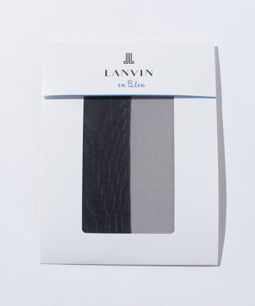LANVIN en Bleu(ladies socks)(ランバンオンブルー（レディスソックス）)/交編パンスト（M‐L）/サフィール
