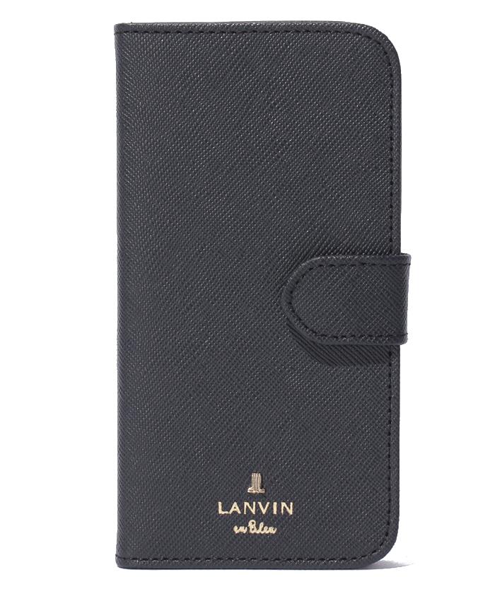 黒　手帳型　携帯ケース　機種問わず　牛皮　ランバンオンブルー　シンプル Amazon.co.jp: LANVIN en Bleu WRAP CASE POCKET SIMPLE HEART