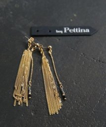 colleca la(コレカラ)/バックフリンジチェーンピアス・イヤリング/beq　Pettina[Made　In　Japan]/グレー