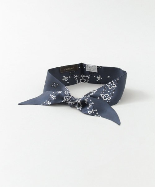 URBAN RESEARCH(アーバンリサーチ)/manipuri　BANDANA 85×5/NAVY