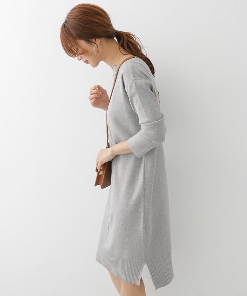 セール 50 Off ボートネックボックスニットワンピース アーバンリサーチドアーズ Urban Research Doors Magaseek