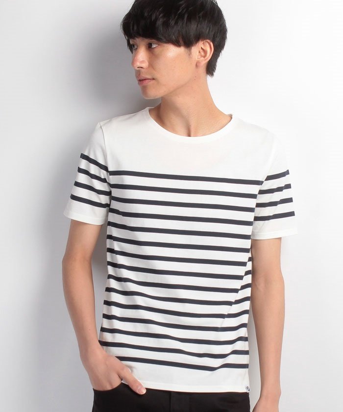 セール Outdoor Products Zero Stain 汗染み防止マリンボーダーtシャツ 500159160 ジーンズメイト メンズ Jnsjnm Magaseek