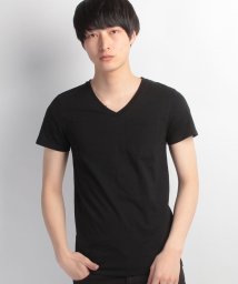 JEANS MATE(ジーンズメイト)/【OUTDOOR　PRODUCTS】ZERO　STAIN　汗染み防止VネックTシャツ/ブラック