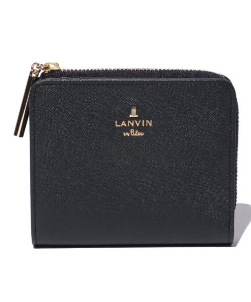 LANVIN en Bleu(BAG)(ランバンオンブルー（バッグ）)/リュクサンブール　2つ折り財布　Lファスナー/ダークネイビー