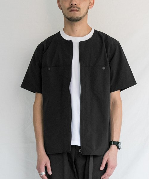 URBAN RESEARCH DOORS(アーバンリサーチドアーズ)/Mt　Design　3776　Nylon　Trail　Shirts/BLACK