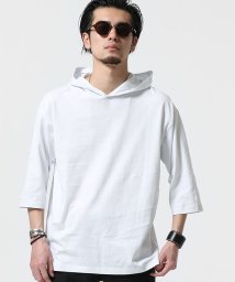 nano・universe(ナノ・ユニバース)/【WEB限定】【NUMBER　(N)INE　DENIM】別注ハーフスリーブパーカー/ホワイト