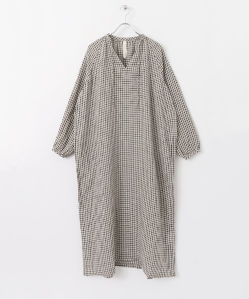 セール Siiwa リネンチェックワンピース アーバンリサーチドアーズ Urban Research Doors Magaseek