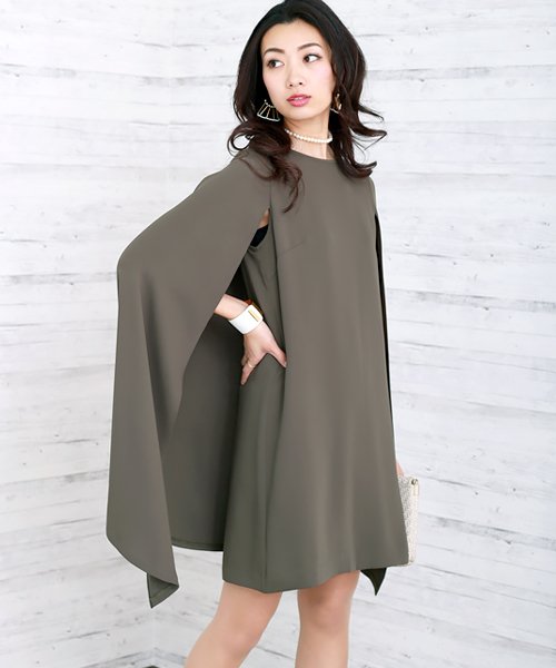 セール 結婚式 ドレス ロングケープワンピース ブージュルード Bou Jeloud Magaseek