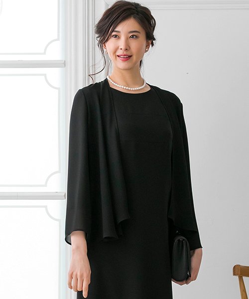 セール 結婚式にも着回し可能 ブラックフォーマルシフォンボレロ フォルムフォルマ Form Forma Magaseek