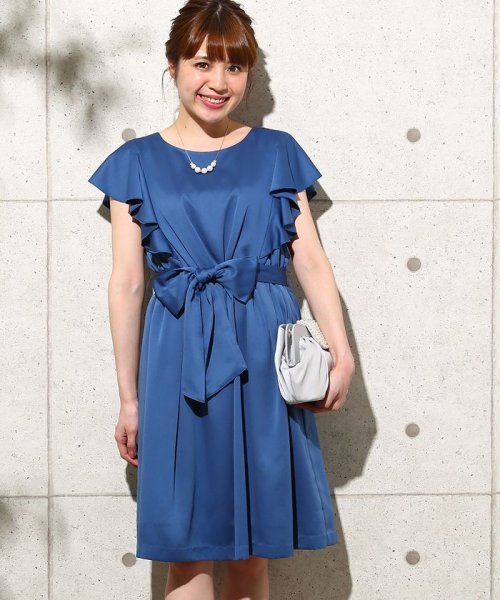 セール グログランラッフルスリーブワンピース ロペピクニック Rope Picnic Magaseek