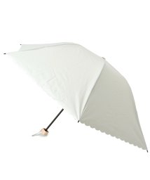 grove(グローブ)/晴雨兼用スカラップドット折り畳み傘/アイボリー（004）