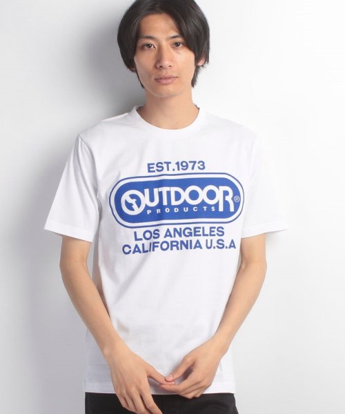 JEANS MATE(ジーンズメイト)/【OUTDOOR　PRODUCTS】オリジナルプリントTシャツ/オフホワイト