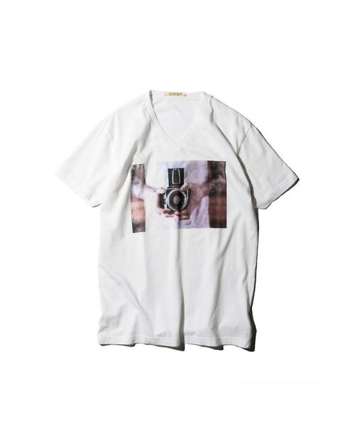 ROSE BUD(ローズバッド)/フォトプリントTシャツ/WHITE