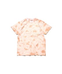 ROSE BUD COUPLES(ROSE　BUD　COUPLES)/メンズタイダイ染めハンドサイン刺繍Tシャツ/PINKLT
