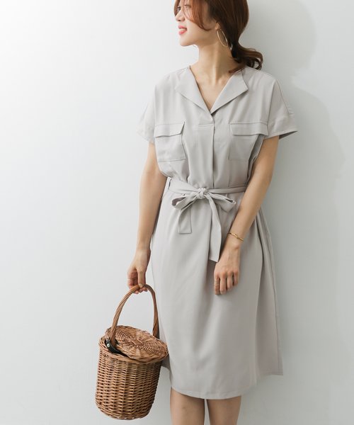 セール 50 Off ウエストベルト付とろみワンピース アーバンリサーチドアーズ Urban Research Doors Magaseek