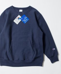 SHIPS MEN(シップス　メン)/Champion×SHIPS BLUESTORE: 別注 リバースウィーブ クルーネックスウェット■/ダークネイビー