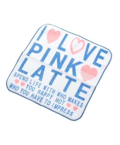 PINK-latte(ピンク　ラテ)/ロゴプリントタオル/ブルー（092）