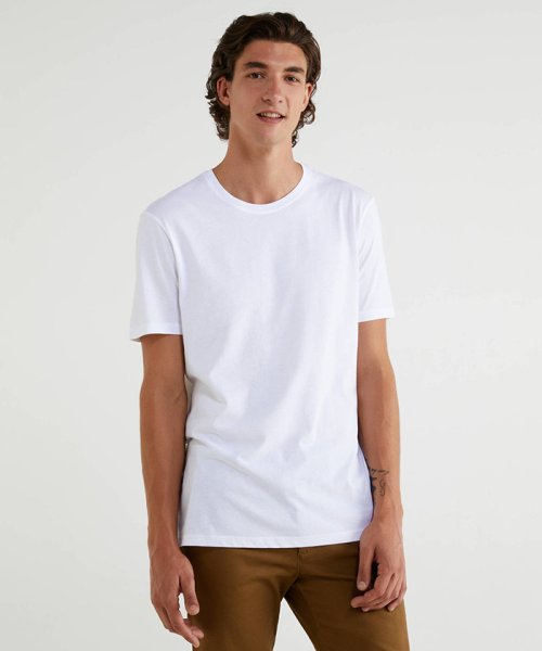 ベネトン メンズ Benetton Mens 無地半袖tシャツ カットソー Magaseek