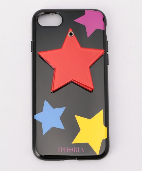 NOLLEY’S(ノーリーズ)/【IPHORIA/アイフォリア】 RED STAR iPhone Case (for iPhone7)/ブラック・グレー系3